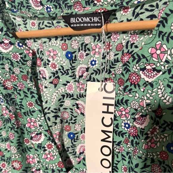 BloomChic Green Floral Dress - Picture 4 of 6